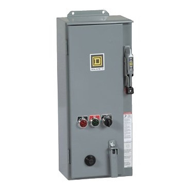NEMA combination starter, Type S, 30A fusible disconnect, Size 1, 27A, melting alloy overload, 120VAC coil, NEMA 3R/12 [TAA] (NEMA combination starter Type S) is a Schneider Electric product. Designed for reliable performance and long service life. Available across Iraq — contact us for pricing and delivery options.