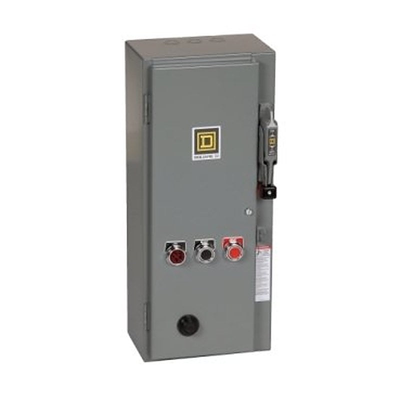NEMA Combination Starter, Type S, 30A fusible disconnect, Size 1, 27A, 10 HP at 600 VAC polyphase, 480 VAC coil, NEMA 1 [TAA] (NEMA Combination Starter Type S) is a Schneider Electric product. Designed for reliable performance and long service life. Available across Iraq — contact us for pricing and delivery options.