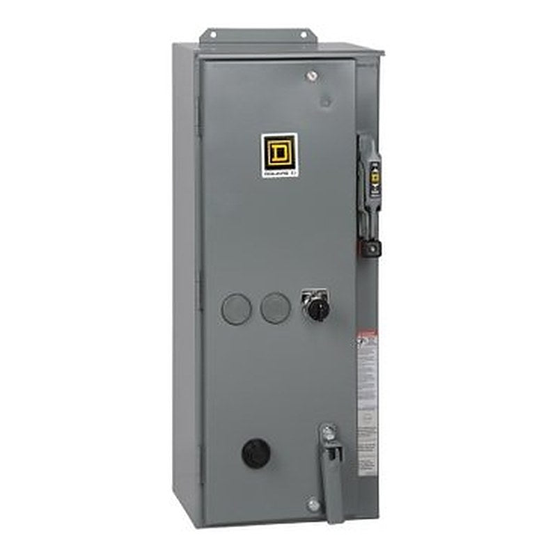 NEMA Combo starter, Type S, 30A fusible disconnect, size 2, 15HP at 600VAC polyphase, 120VAC coil, NEMA 12, HOA (NEMA Combo starter Type S) is a Schneider Electric product. Designed for reliable performance and long service life. Available across Iraq — contact us for pricing and delivery options.