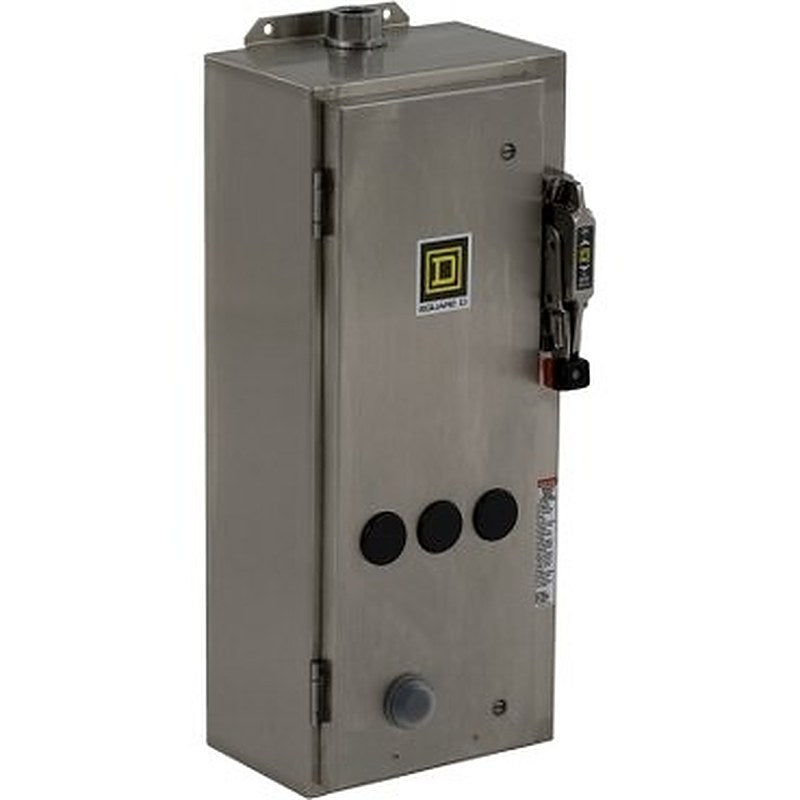 NEMA Combo starter, Type S, 200A fusible disconnect , size 4, 40HP at 208VAC polyphase, 240VAC coil, NEMA 4/4X (NEMA Combo starter Type S) is a Schneider Electric product. Designed for reliable performance and long service life. Available across Iraq — contact us for pricing and delivery options.