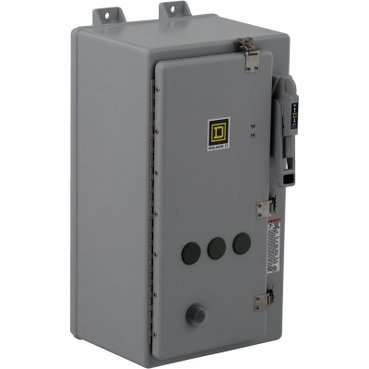 NEMA Combination Starter, Type S, 25A HHL thermal magnetic circuit breaker, Size 1, 27A, 3 phase, 120 VAC coil, NEMA 4X [TAA] (NEMA Combination Starter Type S) is a Schneider Electric product. Designed for reliable performance and long service life. Available across Iraq — contact us for pricing and delivery options.
