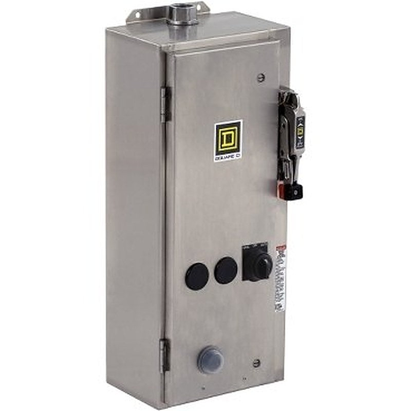 NEMA Combination Starter, Type S, 30A HHL thermal magnetic circuit breaker, Size 1, 27A, 3 phase, 120 VAC coil, NEMA 4X [TAA] (NEMA Combination Starter Type S) is a Schneider Electric product. Designed for reliable performance and long service life. Available across Iraq — contact us for pricing and delivery options.