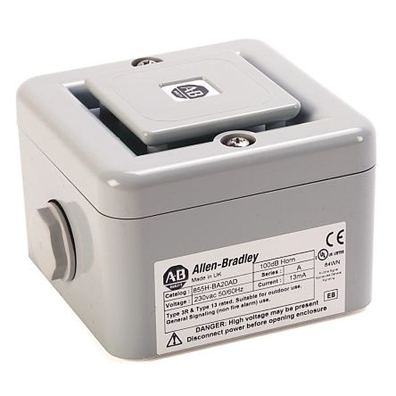 Allen Bradley 855H Series Horn Center 230V, IP66, DC 126 dB @ 1m, 45-Tone