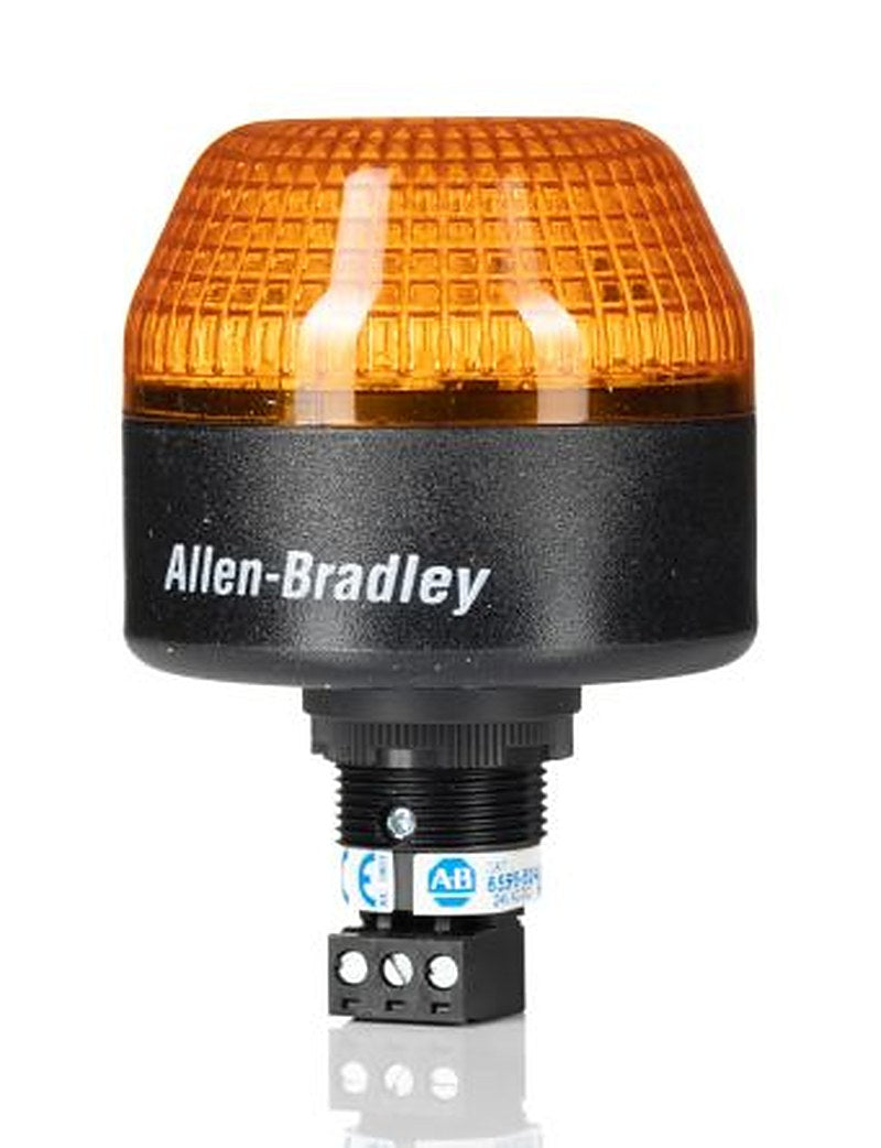 Allen Bradley 855P Series Amber Steady, Flashing Beacon 240V ac, LED Bulb Panel, IP65, IP56