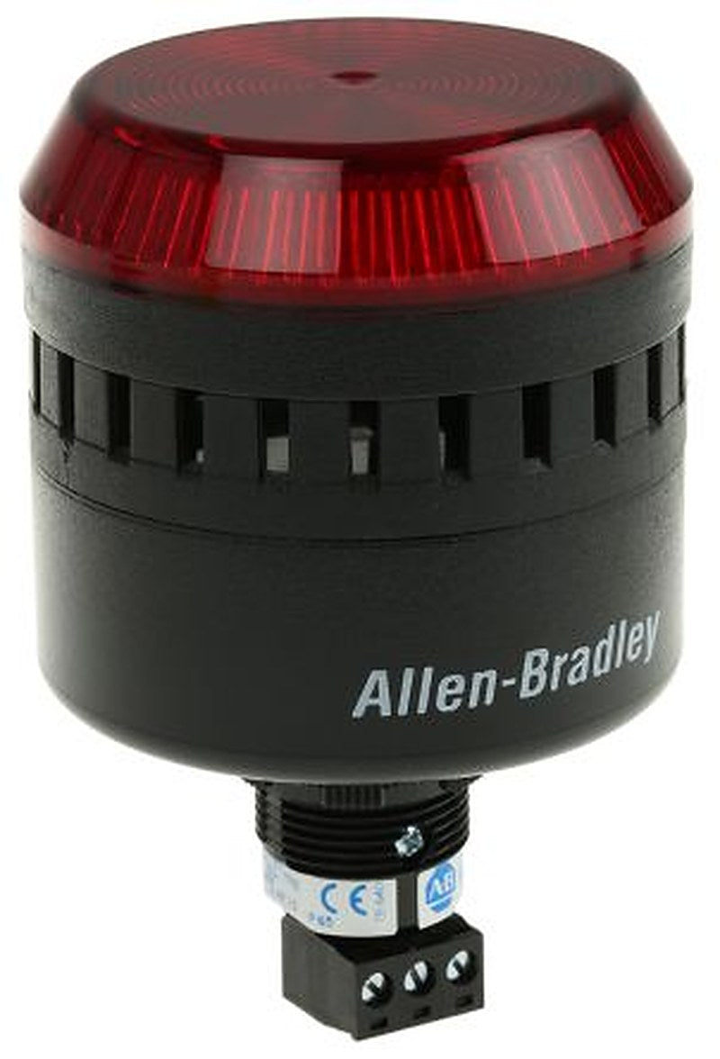 Allen Bradley 855PC Series Red Sounder-Beacon Combination, IP65, IP56, IP54 24V ac/dc Surface, Vertical, Magnetic,
