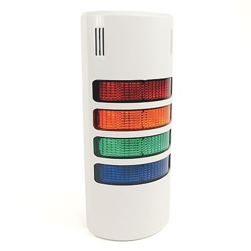 Allen Bradley 855W Series Red, Amber, Green Signal Tower Electronic, 4 Lights 24V Base, Center, Panel, Semi-Flush, Wall,