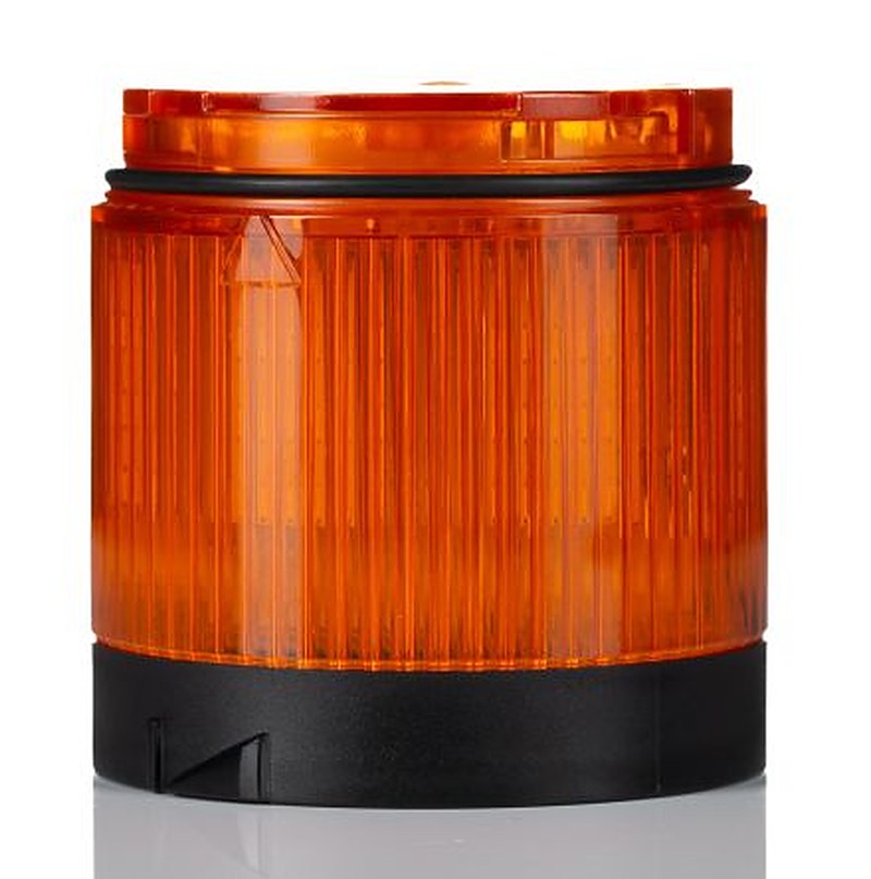 Allen Bradley 856T Series Amber Rotating Effect Beacon Tower, LED Bulb 24V ac/dc, AC/DC, IP66, IP67