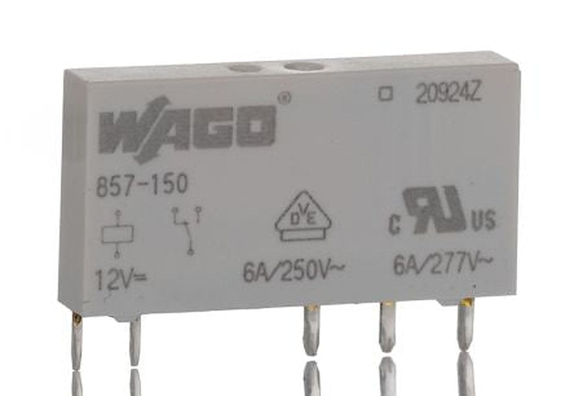 WAGO Power Relay, 12V dc Coil, 6A Switching Current, SPDT