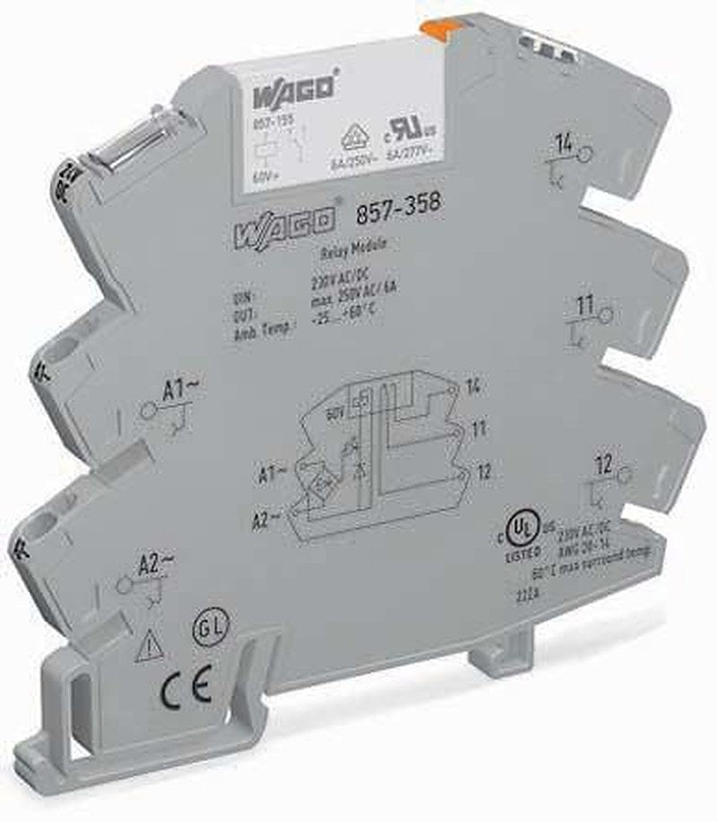 WAGO Interface Relay, DIN Rail, 24V ac/dc Coil