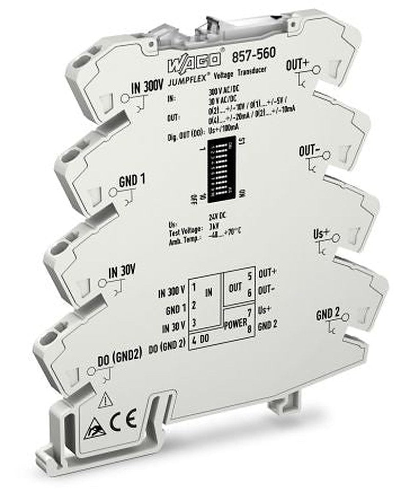 WAGO Jumpflex Series Signal Conditioner, Voltage Input, Current/Voltage Output, 24V dc Supply