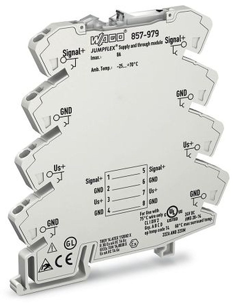 WAGO 857 Series Module, Voltage Input, 30V ac/dc Supply, IECEx, ATEX