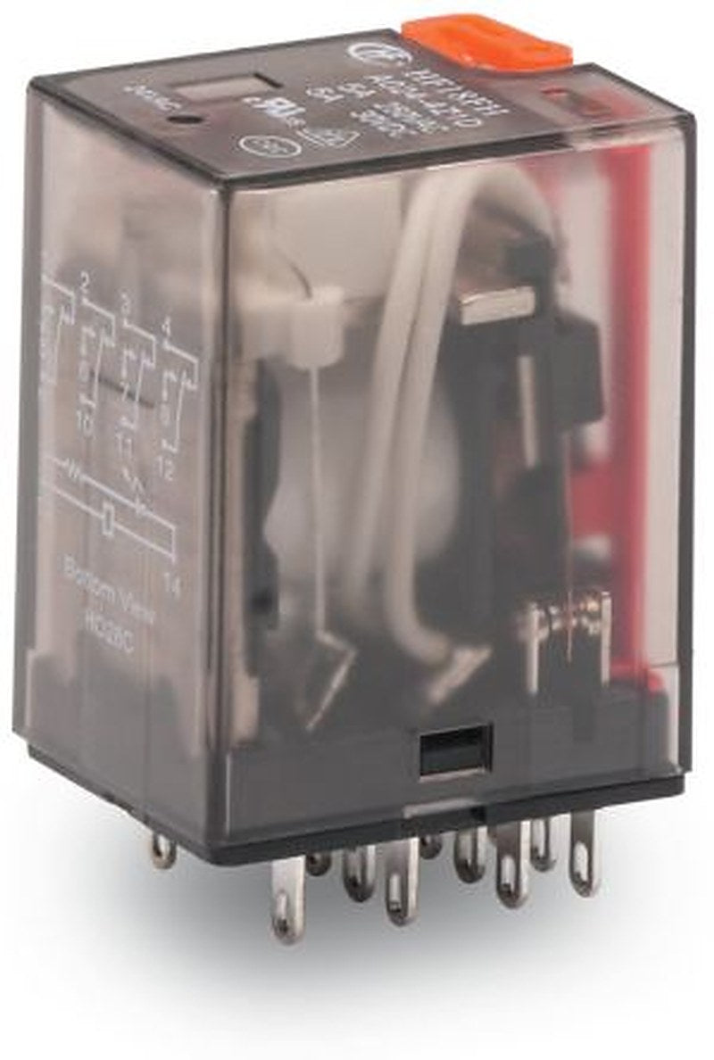 WAGO Relay, 24V ac Coil, 5A Switching Current, 4PDT