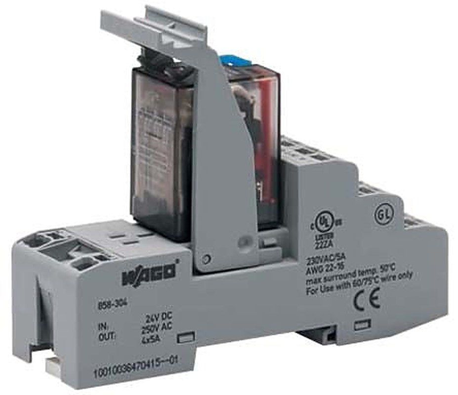 WAGO Interface Relay, DIN Rail, 24V dc Coil, 4PDT