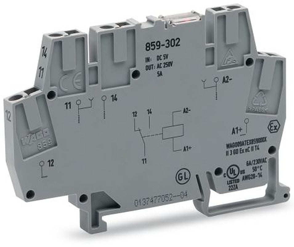 WAGO 859 Series 250V Relay Module 5A