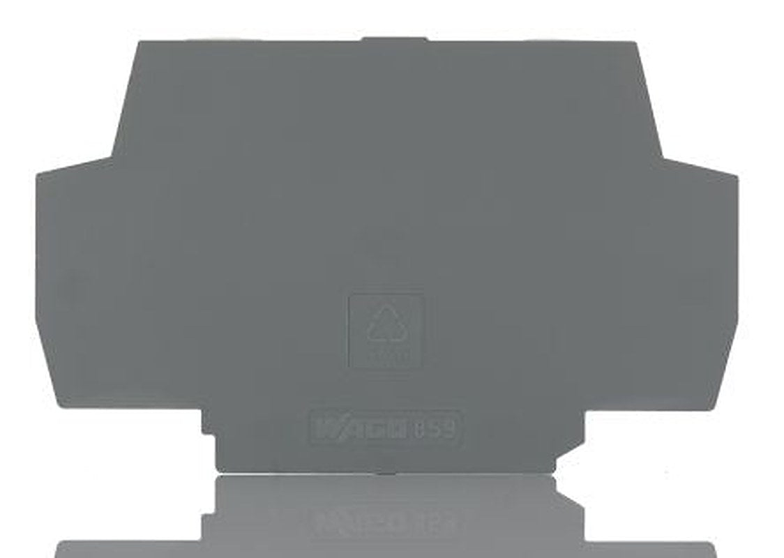 WAGO 859 Series End & Intermediate Plate for Use with 859 Series Relay and Optocoupler Modules