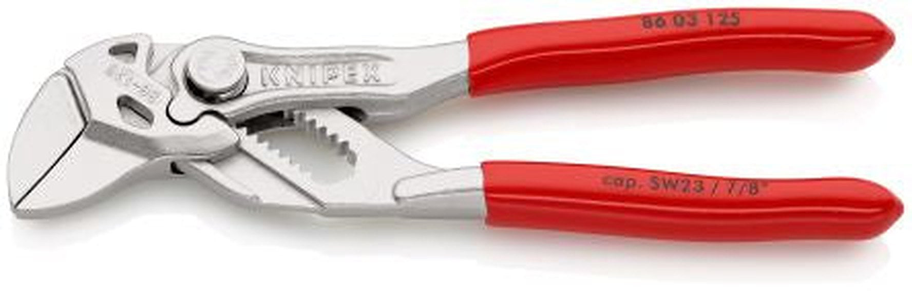 Knipex 86 03 1-Piece Plier Wrench, 125mm Overall, 23mm Jaw