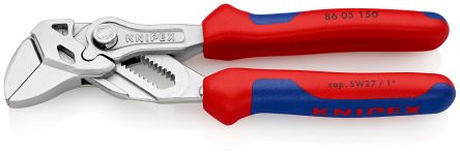 Knipex 1-Piece Plier Wrench Smooth, 150 mm Overall