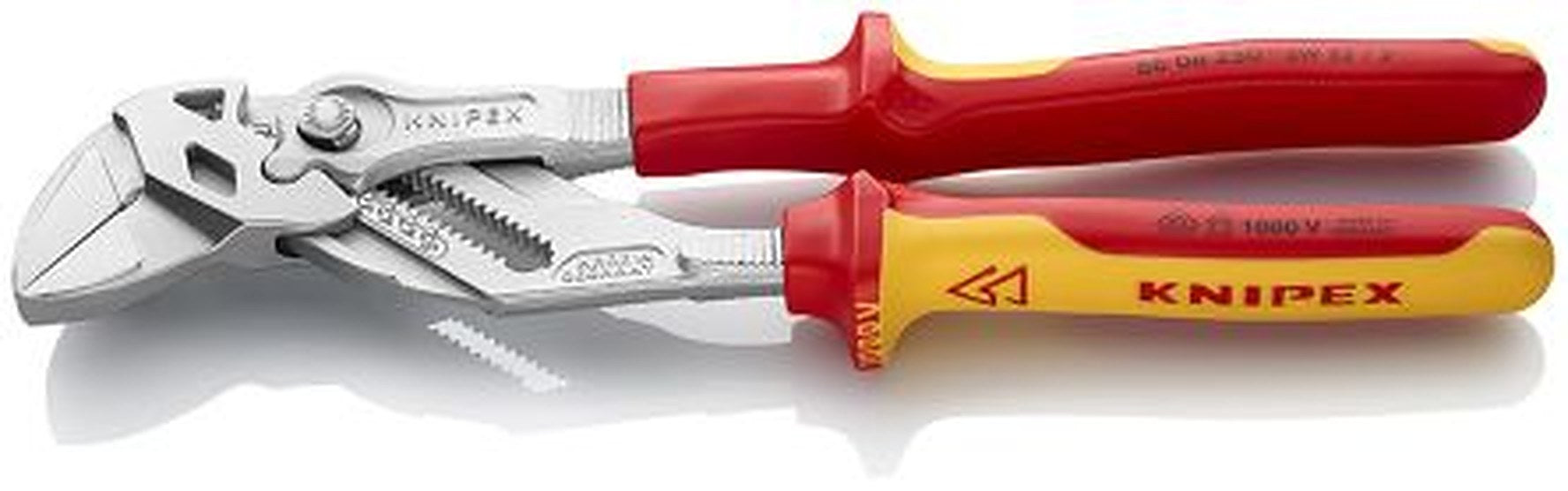 Knipex 86 06 1-Piece Plier Wrench, 250mm Overall Smooth VDE/1000V Approved, 52mm Jaw