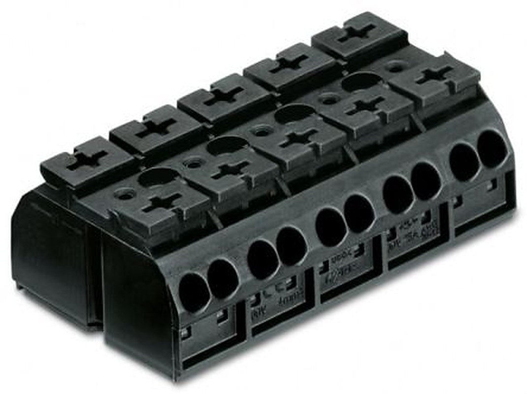 WAGO 862 Series Terminal Strip, 5-Way, 12AWG, 20 AWG Wire, 32A Cage Clamp