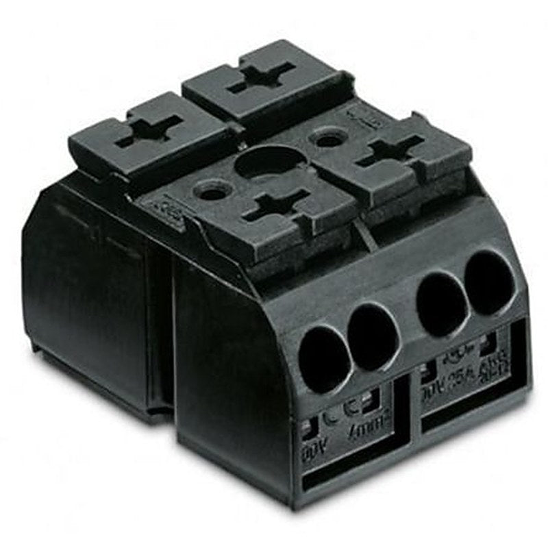WAGO 862 Series Terminal Strip, 2-Way, 12AWG, 20 AWG Wire, 32A Cage Clamp