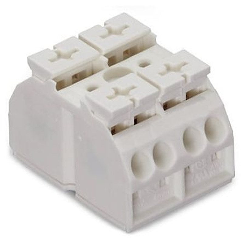 WAGO 862 Series Terminal Strip, 2-Way, 12AWG, 20 AWG Wire, 28A Cage Clamp