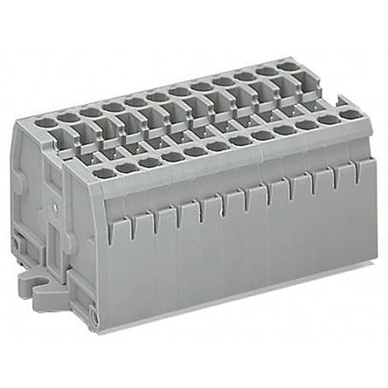 WAGO 869-104 869 Series Terminal Strip Grey, 2.5mm², 1-Level, Cage Clamp
