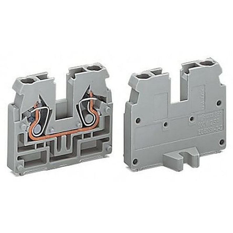 WAGO 869-309 869 Series Terminal Block Grey, 2.5mm², 1-Level, Cage Clamp