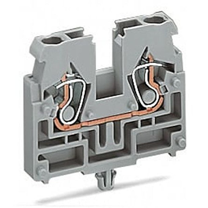 WAGO 869-319 869 Series Terminal Block Grey, 2.5mm², 1-Level, Cage Clamp