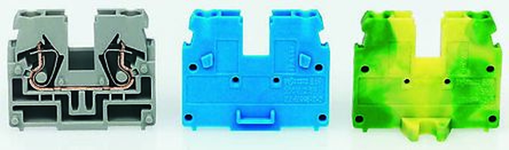 WAGO 869-351 869 Series DIN Rail Terminal Block Grey, 2.5mm², 1-Level, Cage Clamp