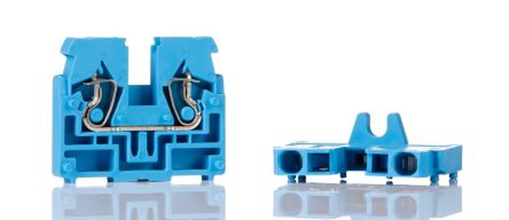WAGO 869-354 869 Series DIN Rail Terminal Block Blue, 2.5mm², 1-Level, Cage Clamp, IECEx/ATEX