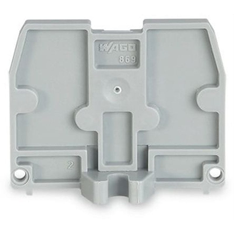 WAGO 869 Series End Plate for Use with Terminal Block