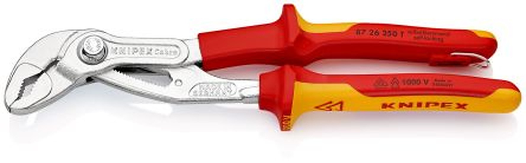 Knipex Cobra® 1-Piece Water Pump Plier, 250mm Overall VDE/1000V Approved, 46mm Jaw