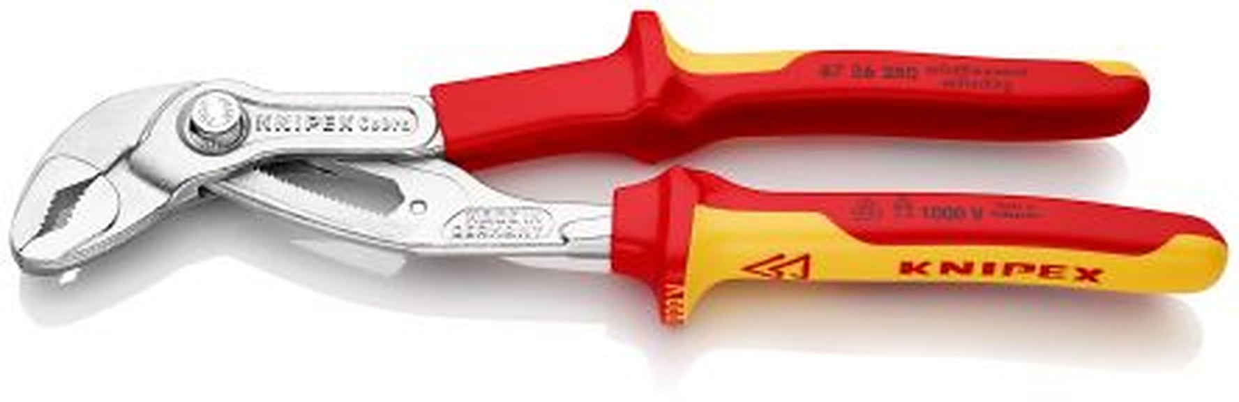 Knipex Cobra® 1-Piece Water Pump Plier, 250mm Overall VDE/1000V Approved, 46mm Jaw