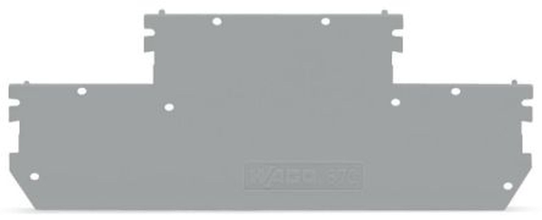 WAGO 870 Series End & Intermediate Plate for Use with Rail Mounted Terminal Blocks With CCC