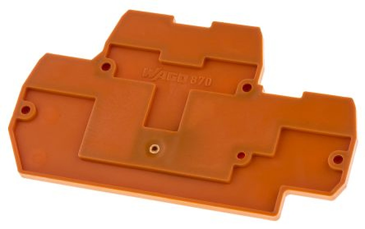 WAGO 870 Series End & Intermediate Plate for Use with 870 Series Double Level Terminal Blocks