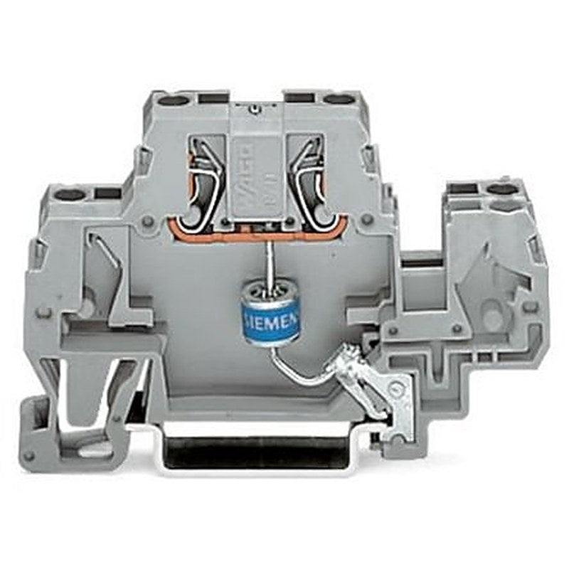 WAGO 870-523/281-579 870 Series Terminal Block Grey, 2.5mm², 2-Level, Cage Clamp