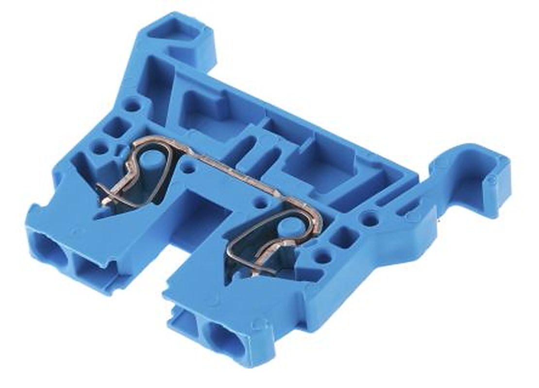 WAGO 870-904 870 Series Feed Through Terminal Block Blue, 2.5mm², 1-Level, Cage Clamp, IECEx/ATEX