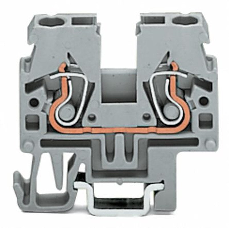 WAGO 870-911 870 Series Terminal Block Grey, 2.5mm², 1-Level, Cage Clamp
