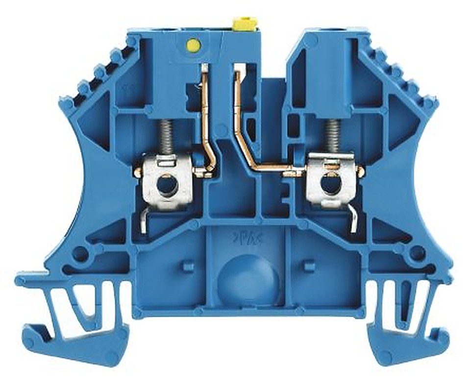 Weidmüller 8731660000 W Series Disconnect Terminal Block Blue, 2.5mm², 1-Level, Screw