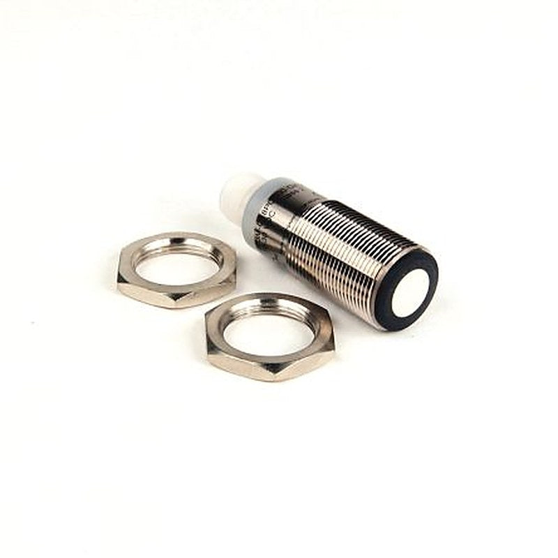 Allen Bradley 873M-D18PO300-D4 Threaded Barrel Ultrasonic Proximity Sensor, M18 18 mm 200mA PNP NO/NC 30V 30 V dc