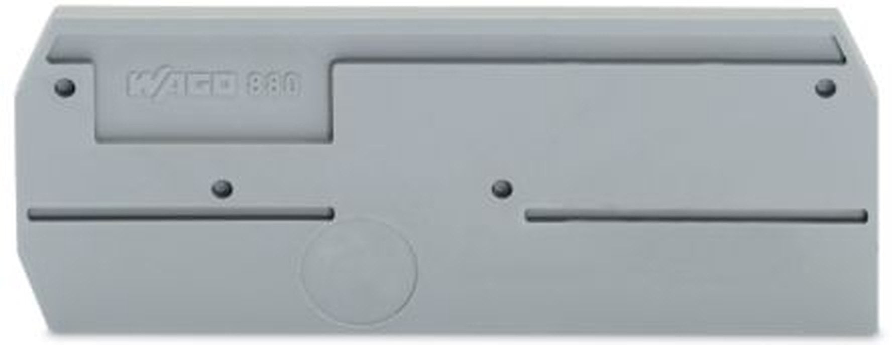 WAGO 880 Series End & Intermediate Plate for Use with Rail Mount Terminal Blocks