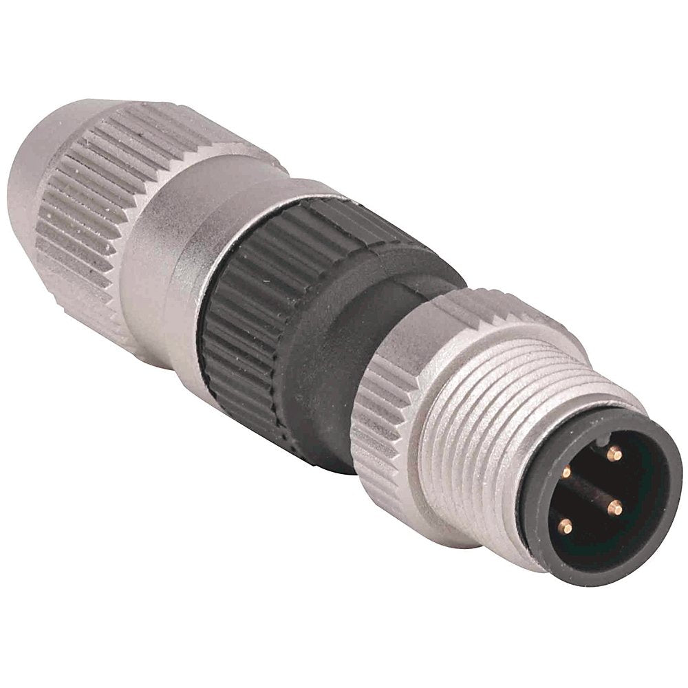 Cordset: DC Micro (M12), Male, Straight, 4-Pin, PVC Cable, Yellow, Fully Shielded (Foil), IEC Color Coded, No Connector, 5 meter (16.4 feet), 22AWG