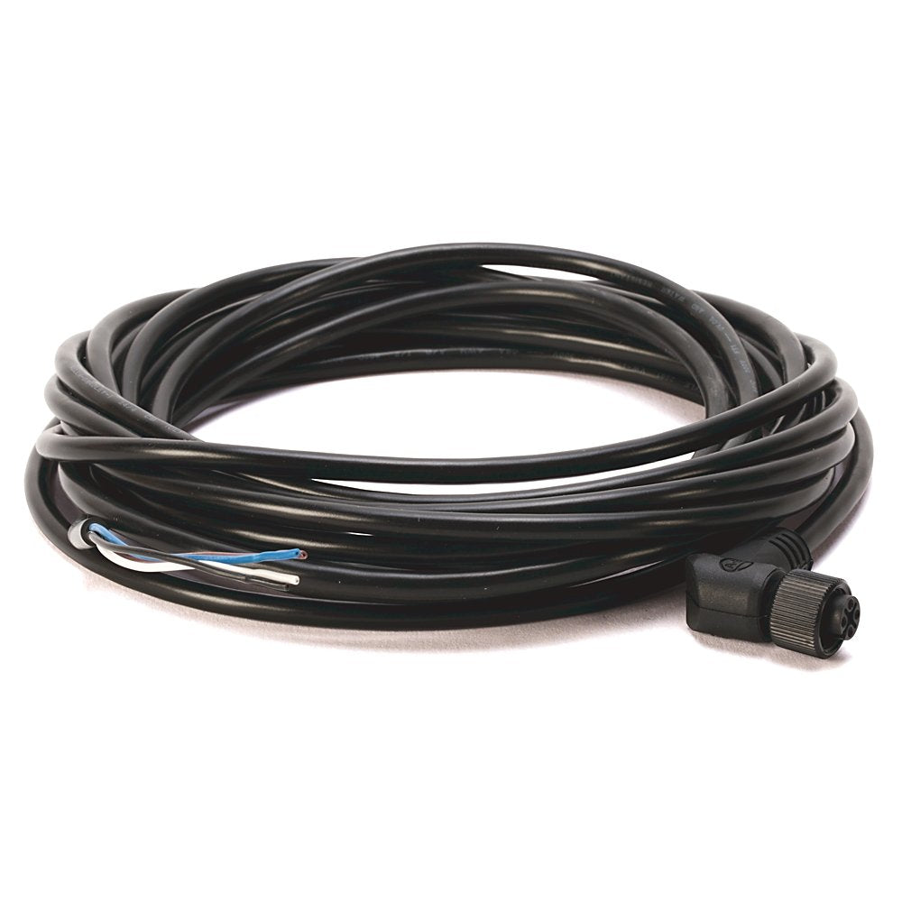 Patchcord: DC Micro (M12), Female, R-Ang, 4-Pin, PVC Cable, Black, Unshielded, No Color Code- Patchcord Cable, DC Mic, Male, Straight, 1 meter (3.28 feet), 22AWG
