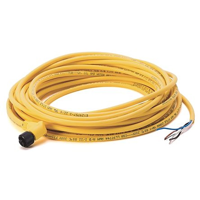 Allen Bradley Female 4 way M12, Right Angle to Female Right Angle Plug Actuator/Sensor Cable, 10 m