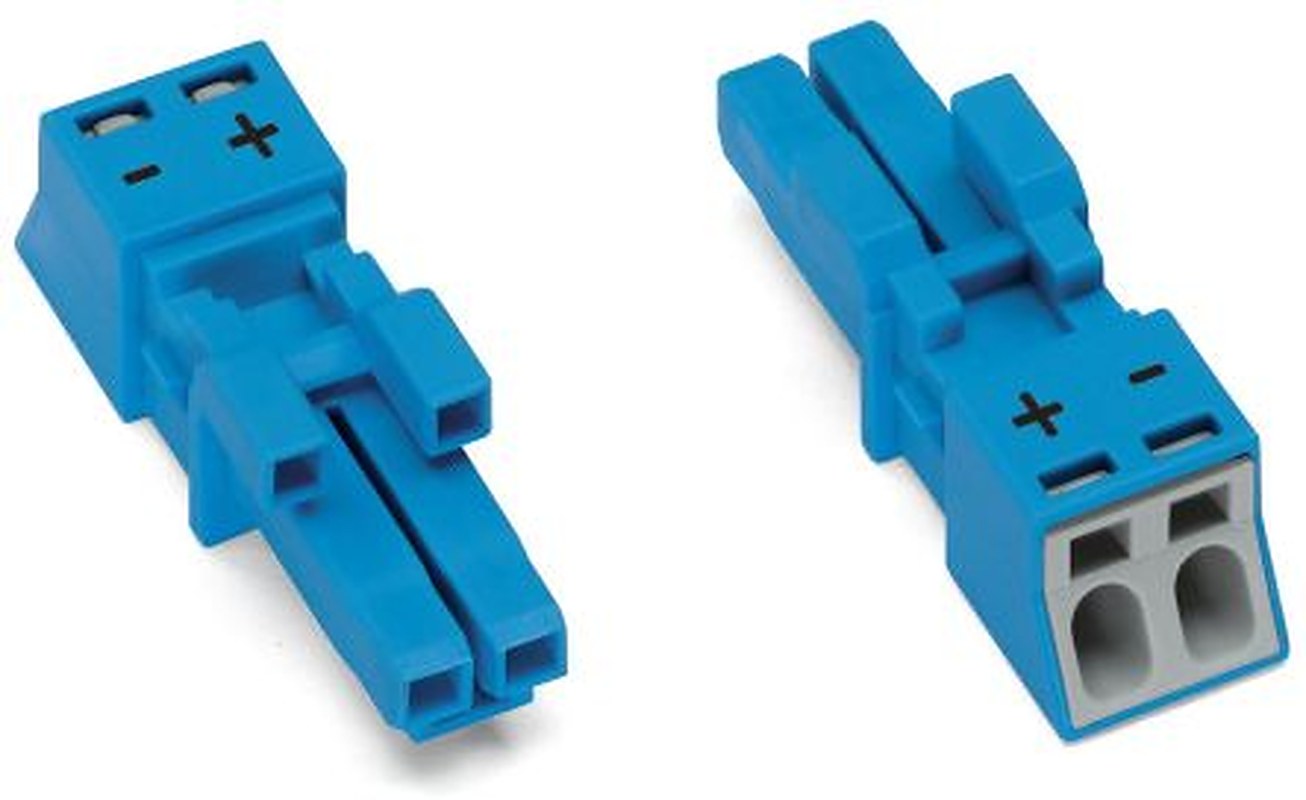 WAGO 890 Series Cable Lighting Connector Female Cage Clamp, 2-Pole, 16A, 2-Way, IP40, IP20
