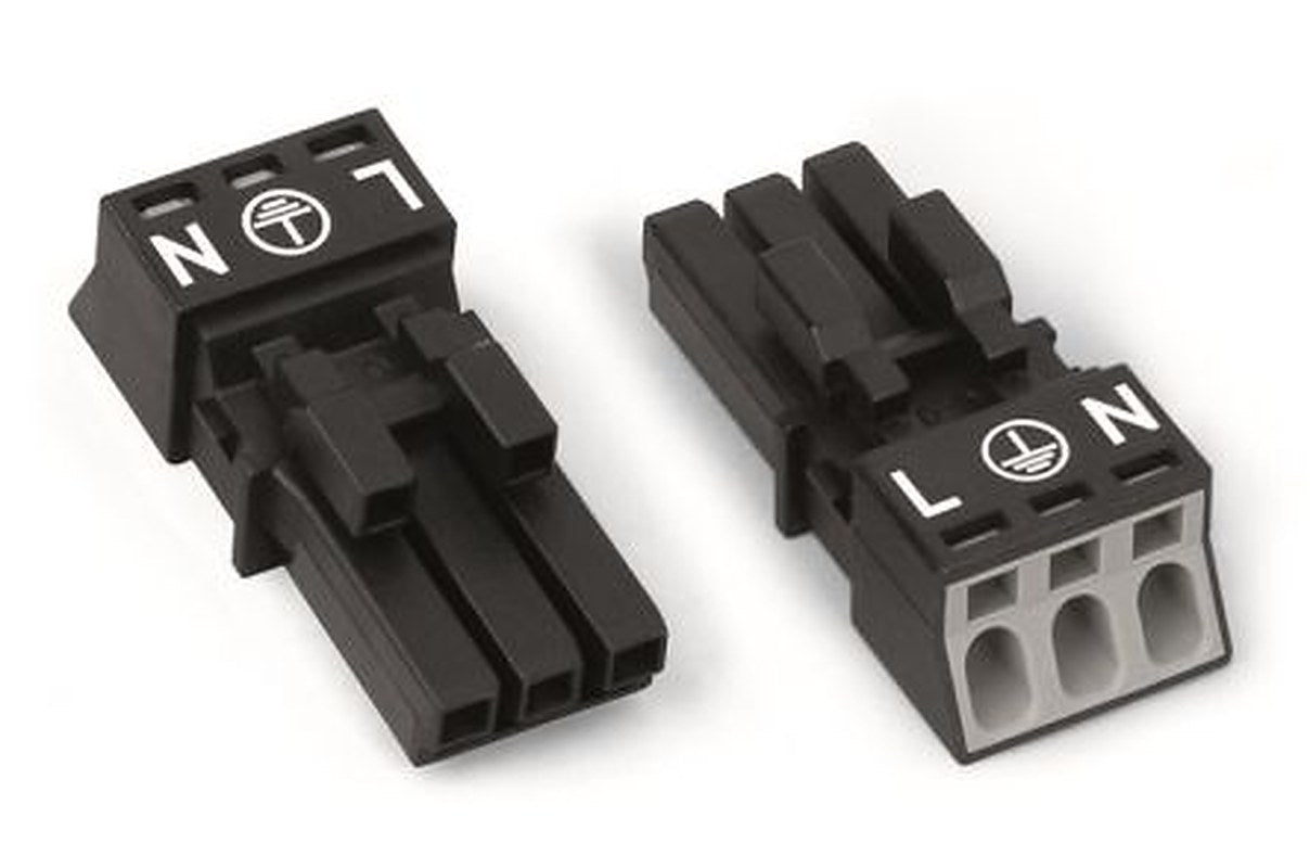 WAGO 890 Series Connector Female Cage Clamp, 3-Pole, 16A, 3-Way, IP20