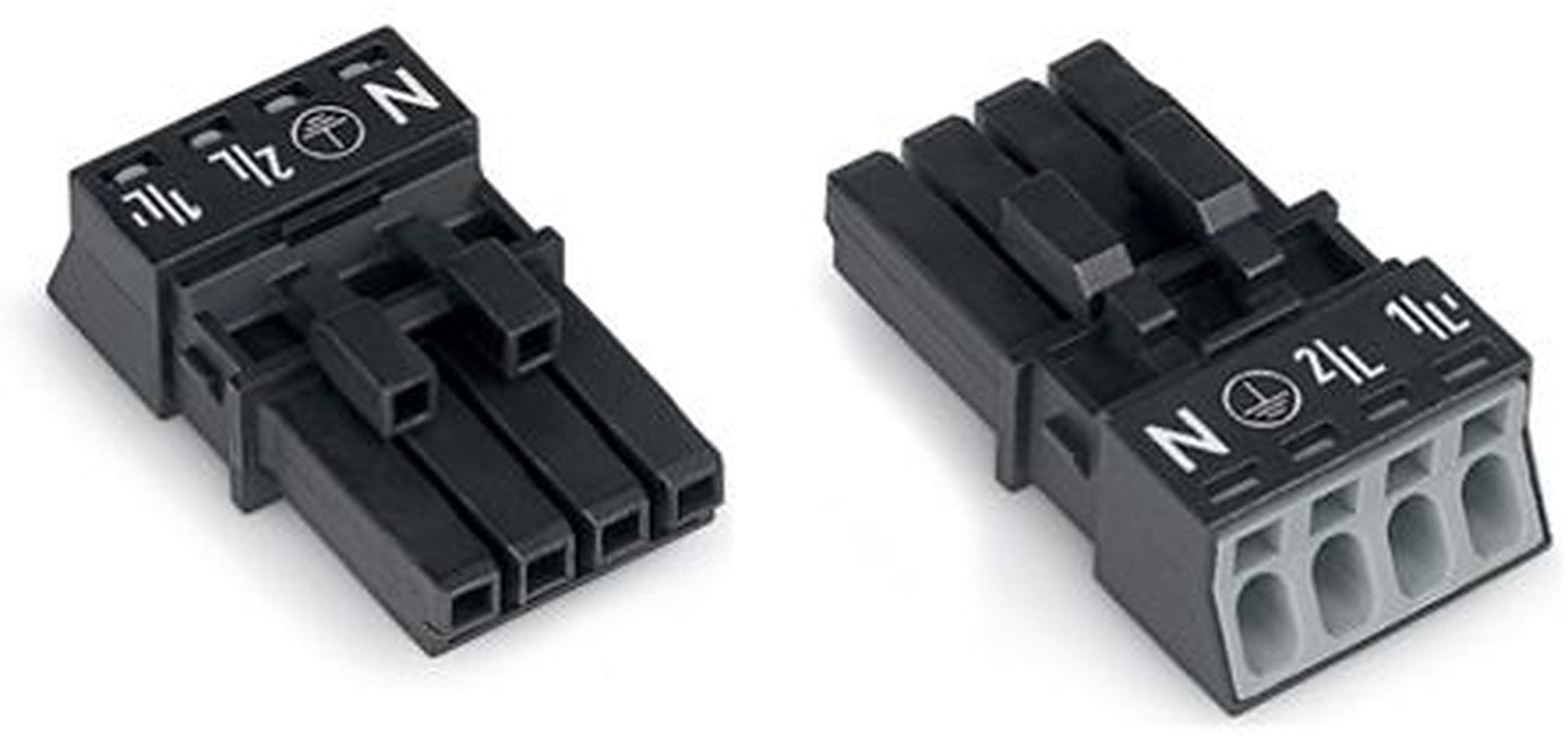 WAGO 890 Series Plug-in Connector Female Cage Clamp, 4-Pole, 16A, 4-Way, IP40, IP20