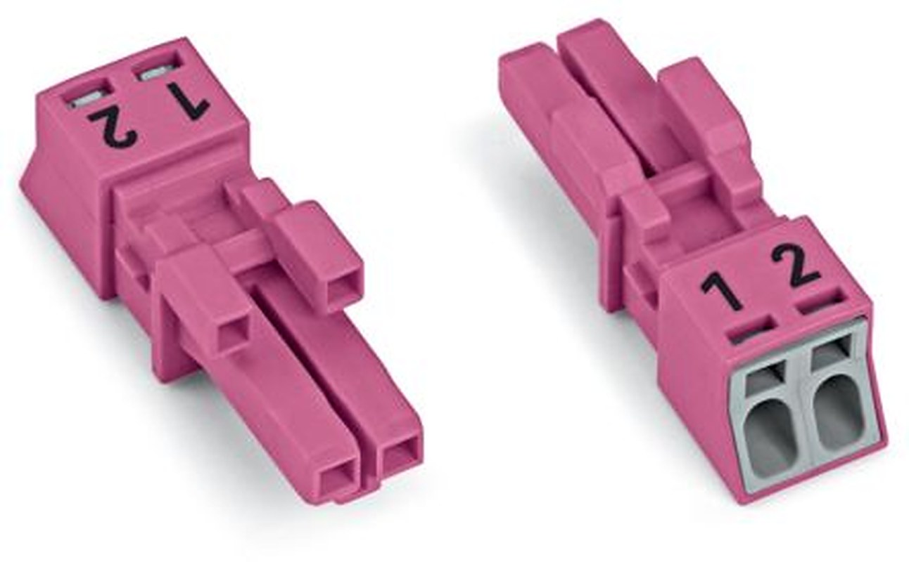 WAGO 890 Series Plug-in Connector Female Push-in, 2-Pole, 16A, 2-Way, IP20, IP40