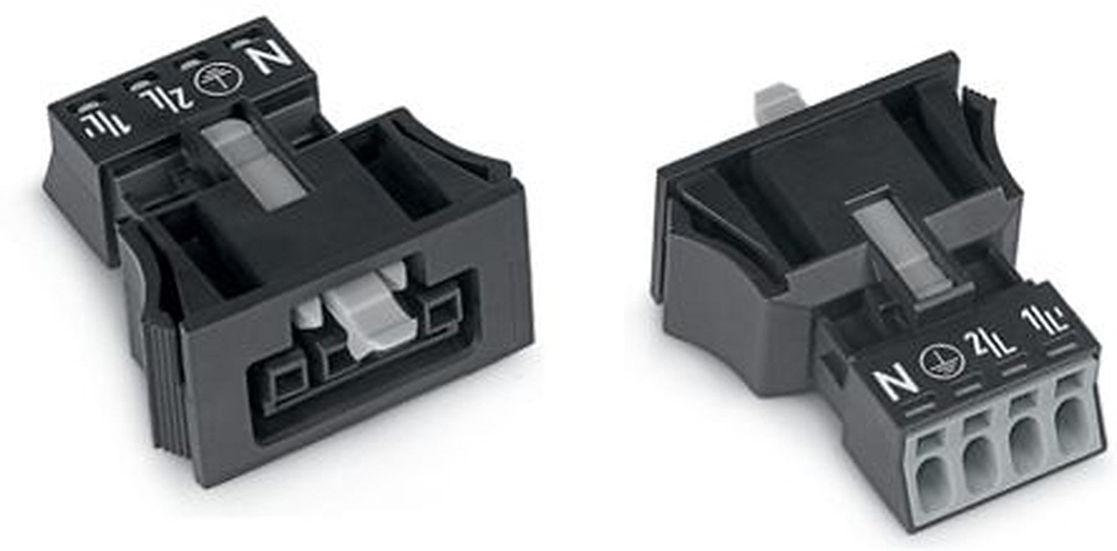 WAGO 890 Series Snap-in Connector Female, 4-Pole, 16A, 4-Way, IP40