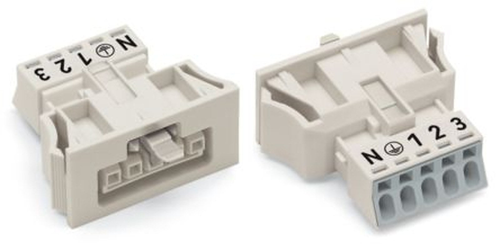 WAGO 890 Series Snap-in Connector Female Push-in, 5-Pole, 16A, 5-Way, IP40